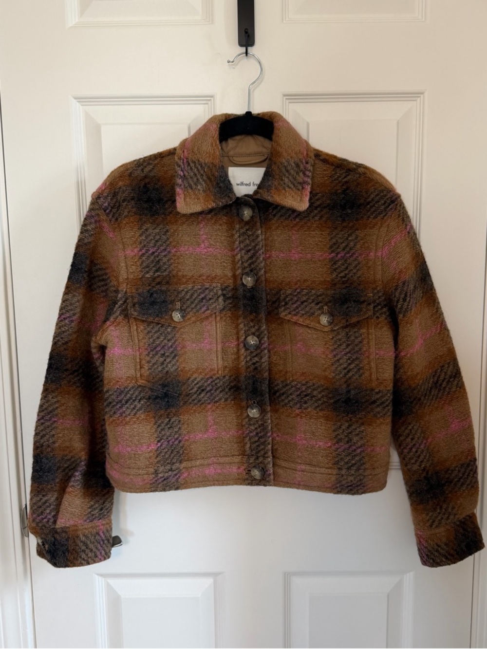 Aritzia Wilfred Free Autumn Wool Shirt Jacket, XS